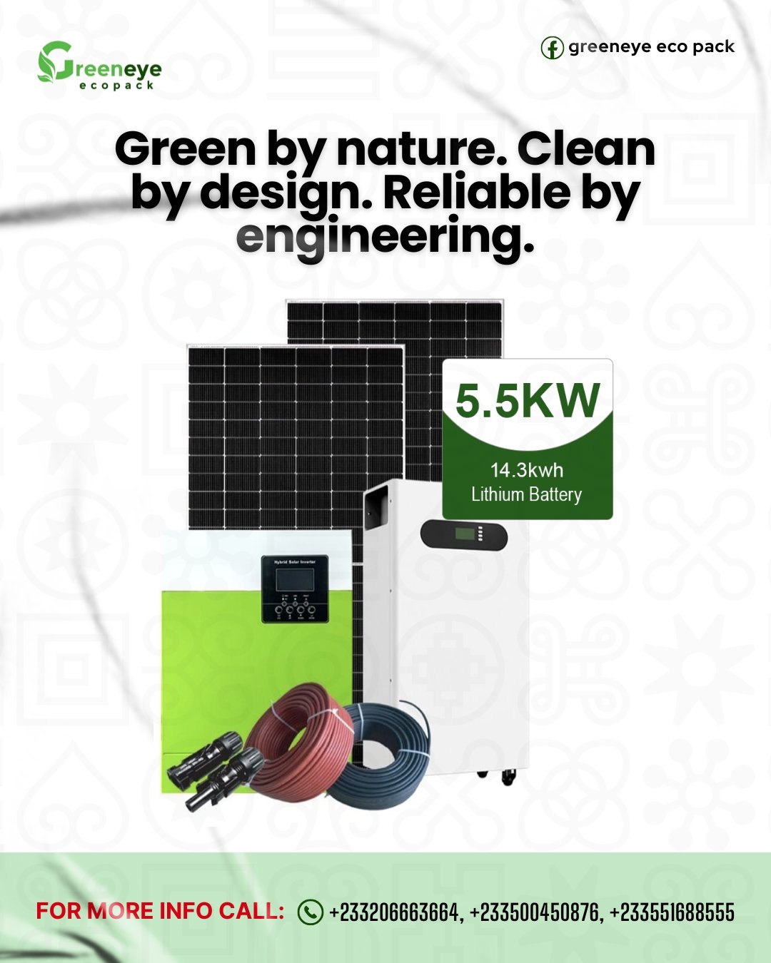 Hybrid Solar System with Lithium Battery