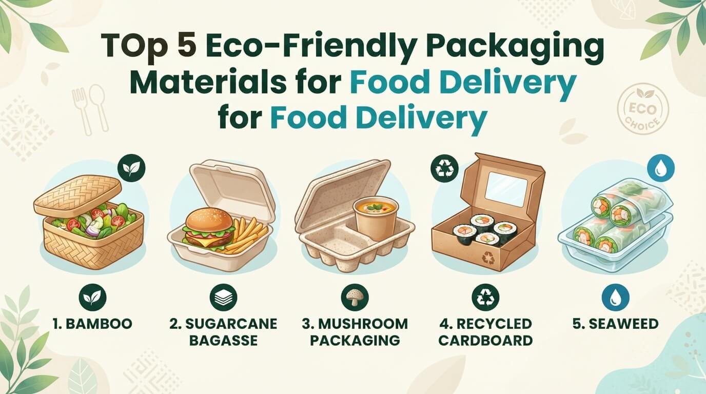 Top 5 Eco-Friendly Packaging Materials for Food Delivery